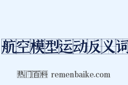 航空模型运动反义词是什么意思的图片
